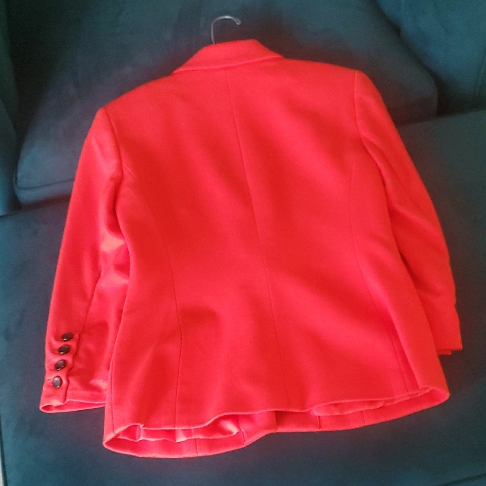 Nine West Red Blazer Structured Suit Jacket - Picture 4 of 6
